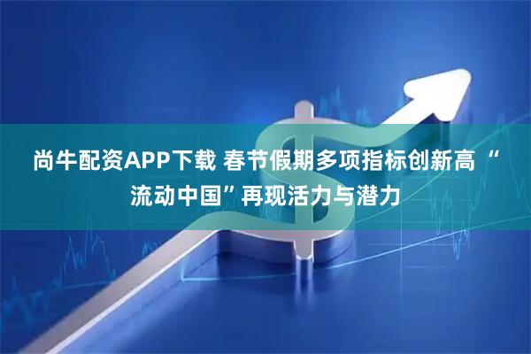 尚牛配资APP下载 春节假期多项指标创新高 “流动中国”再现活力与潜力